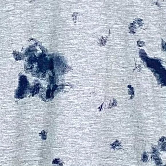 Cast you Brasil Gray Blue Ink Stain All Over Print Slim Fit T Shirt US M - Picture 3 of 4